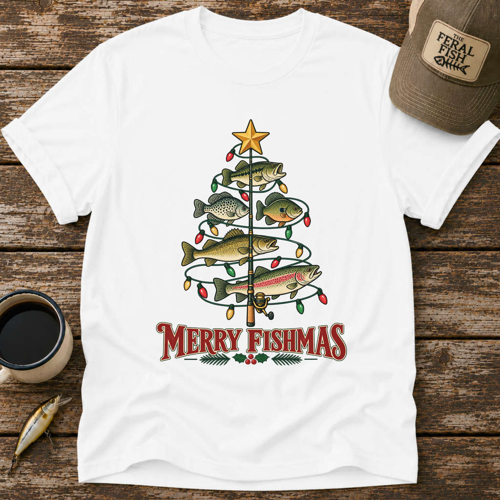 Merry Fishmas Tree T-Shirt
