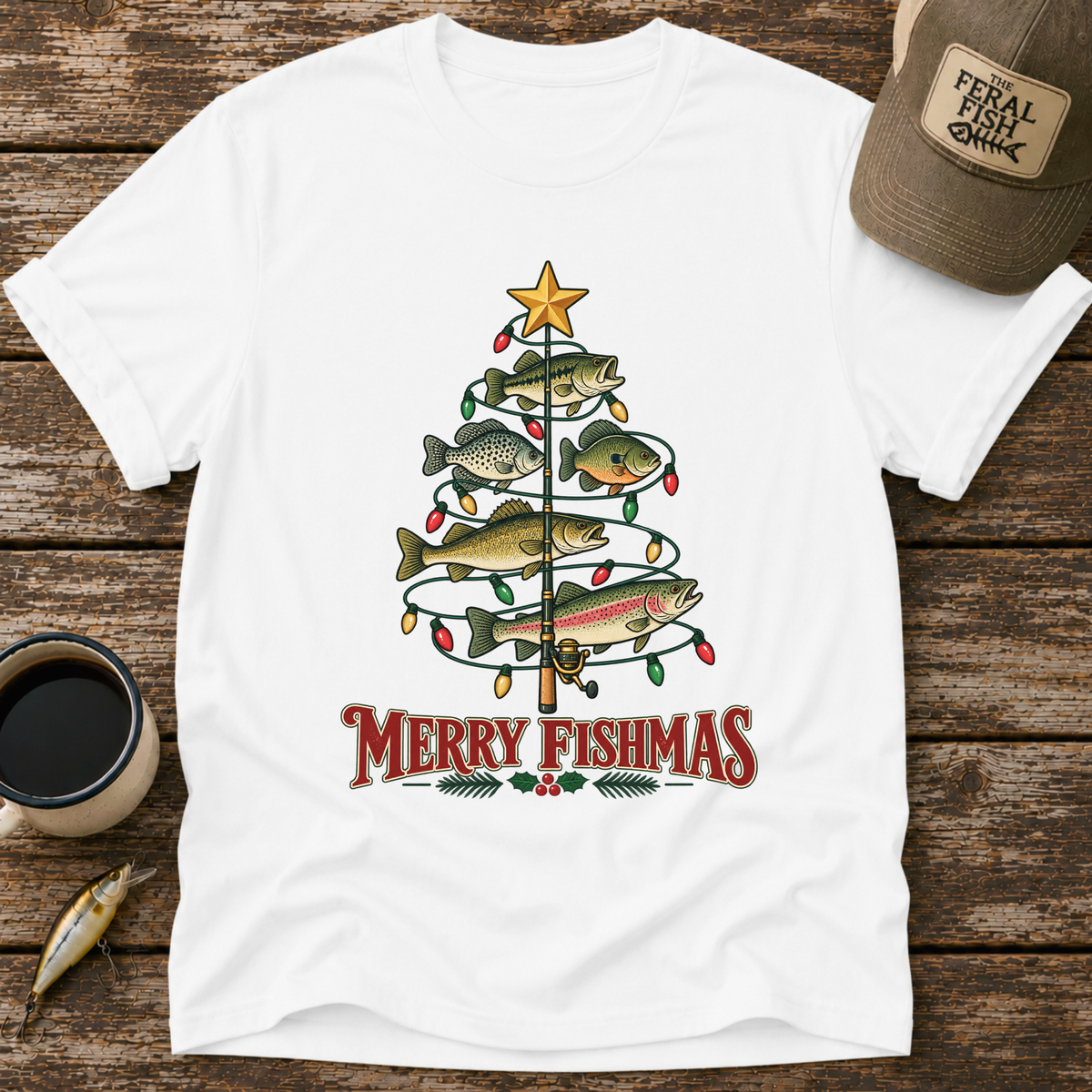 Merry Fishmas Tree T-Shirt