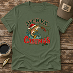 Merry Castmas Fly Fishing T-Shirt