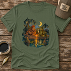 Bigfoot & Swamp Creature Fishing T-Shirt