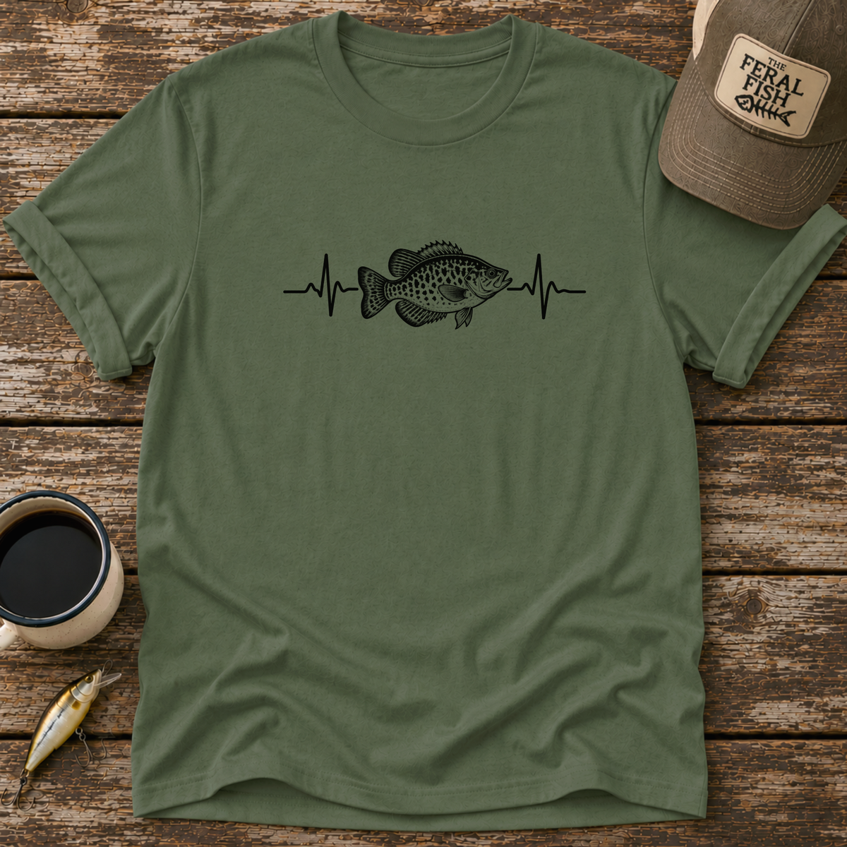 Crappie Heartbeat T-Shirt