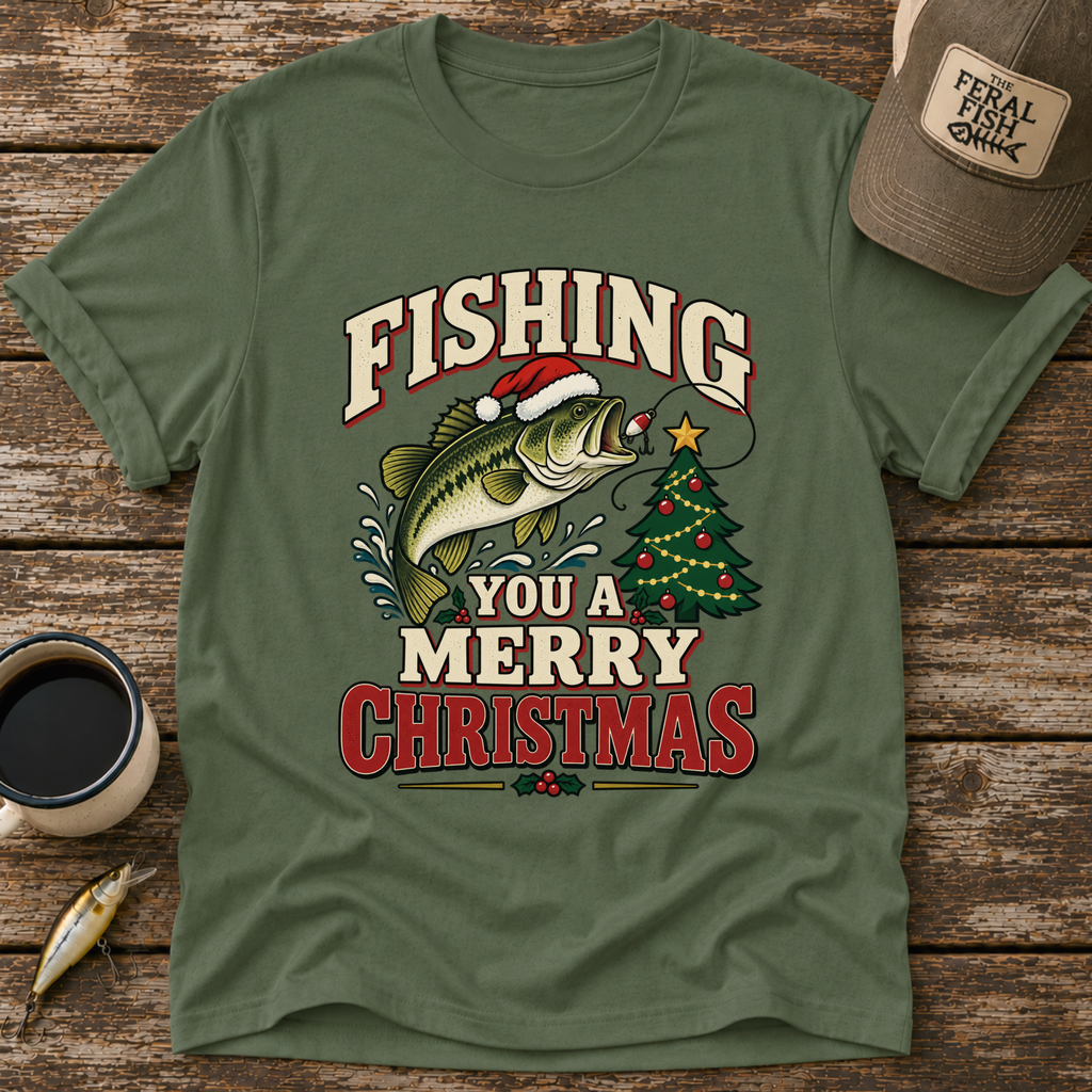 Fishing You A Merry Christmas T-Shirt