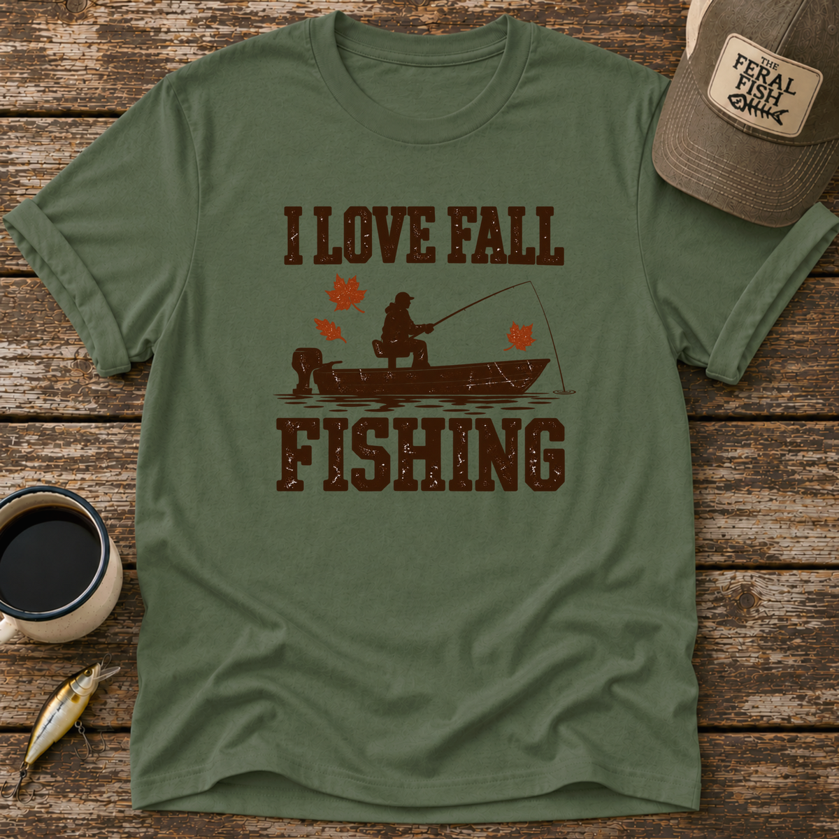 I Love Fall Fishing T-Shirt