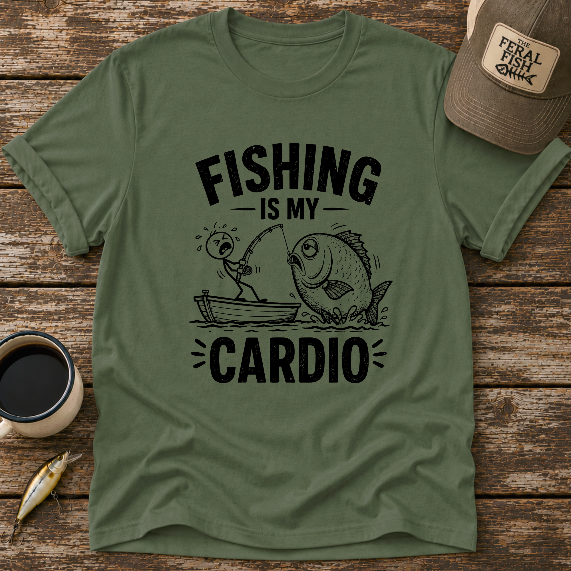 Fishing Is My Cardio T-Shirt