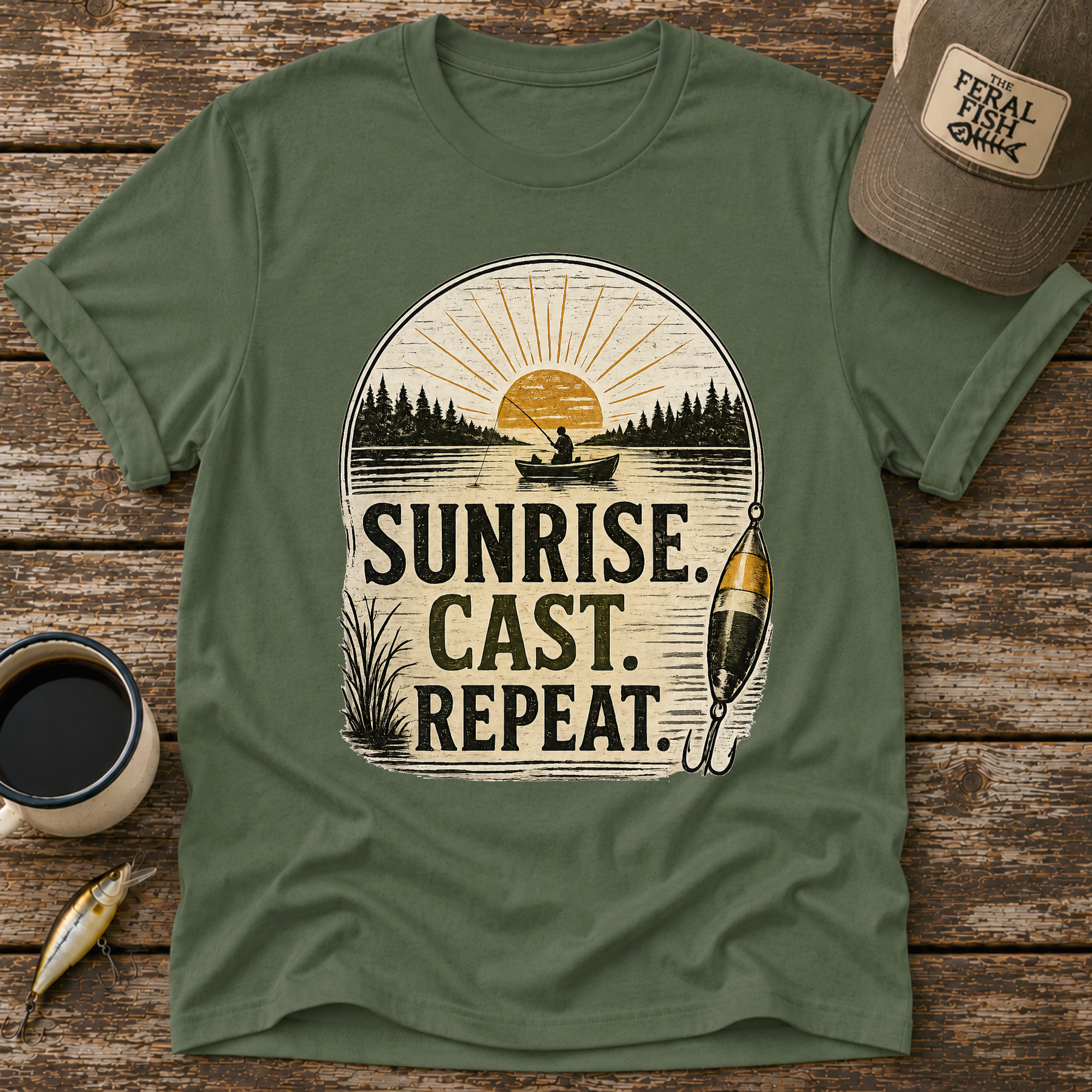 Sunrise Cast Repeat Boat T-Shirt