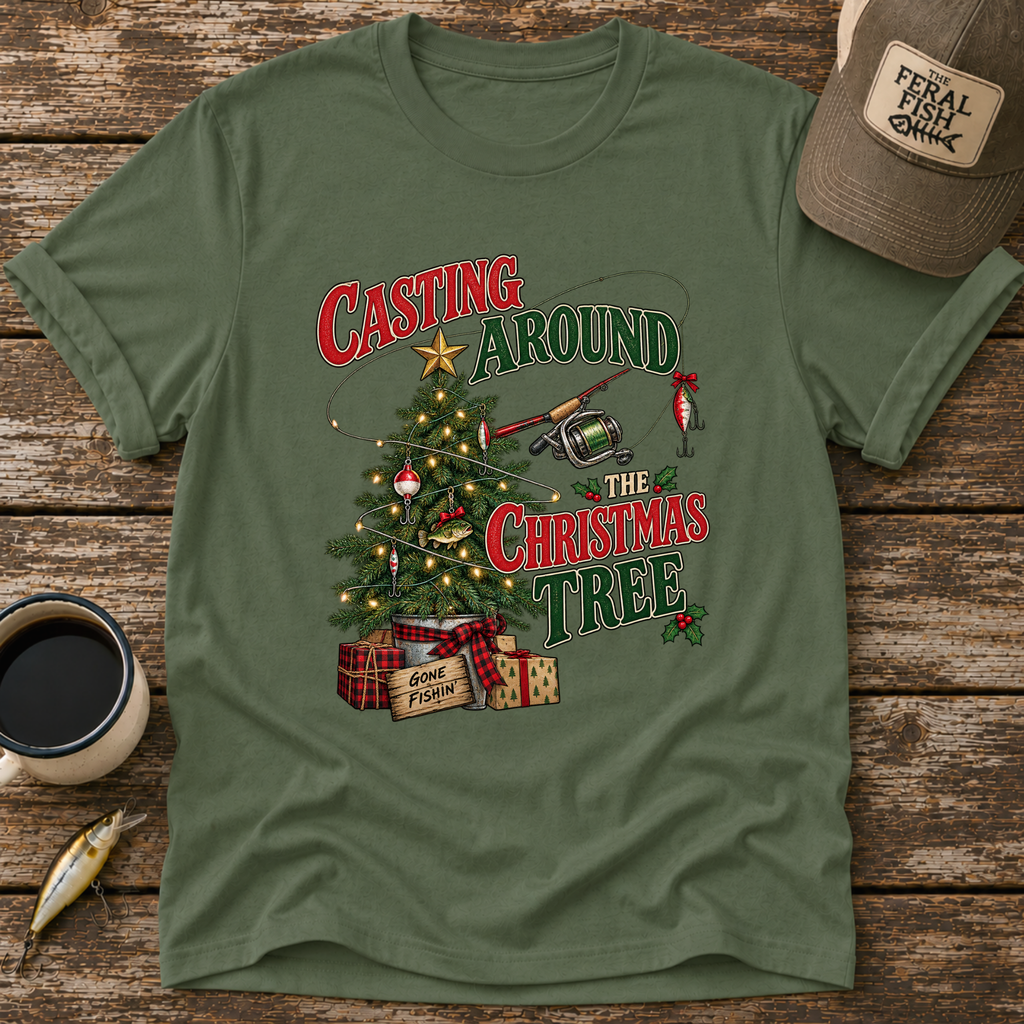 Casting Around The Christmas Tree T-Shirt