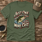 Just One More Cast Checkered T-Shirt
