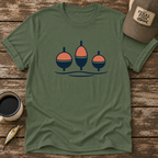 Retro Bobbers Fishing T-Shirt