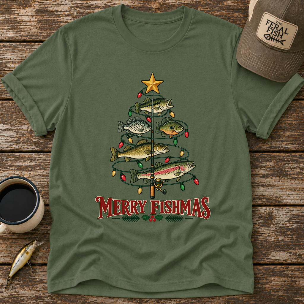Merry Fishmas Tree T-Shirt