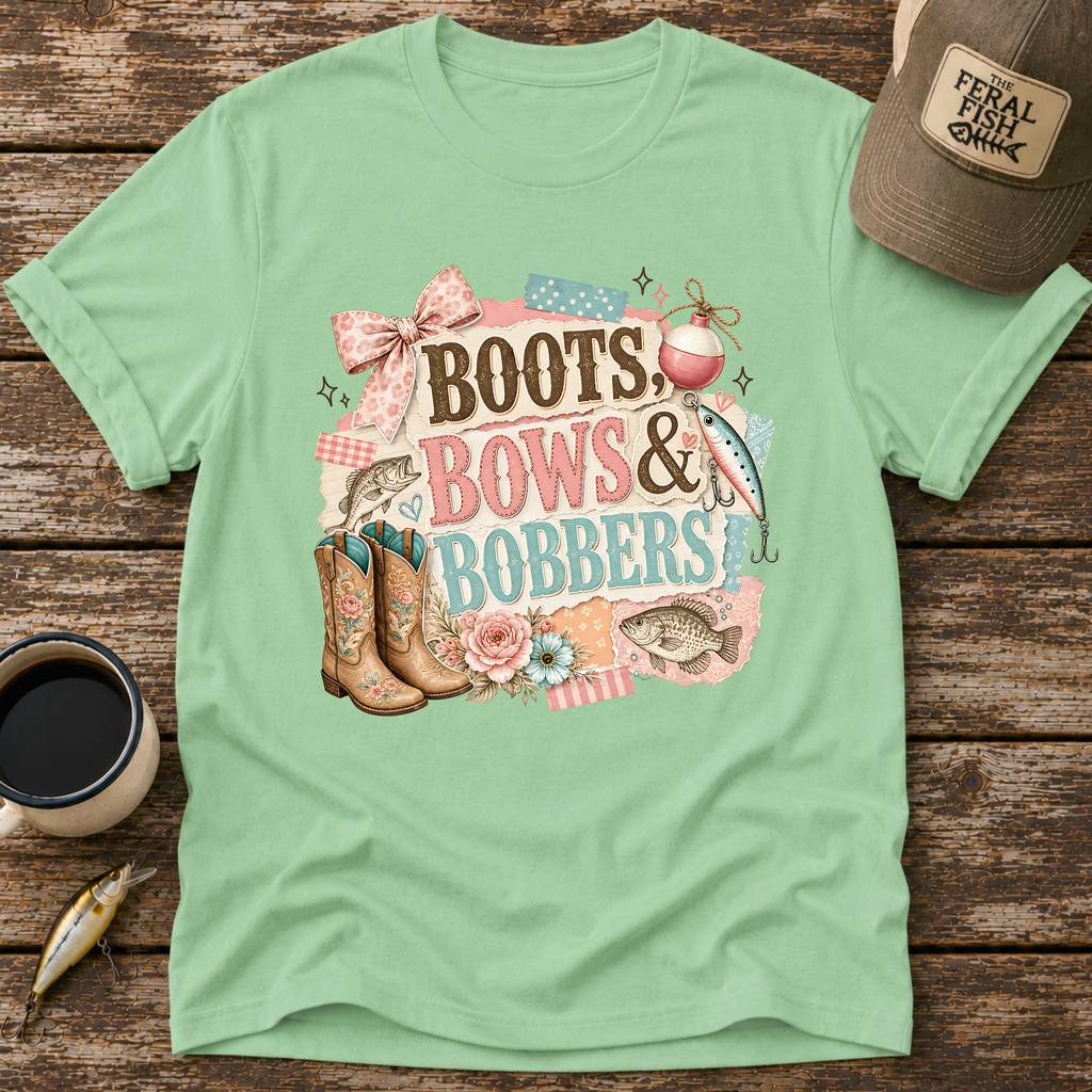 Boots Bows & Bobbers T-Shirt