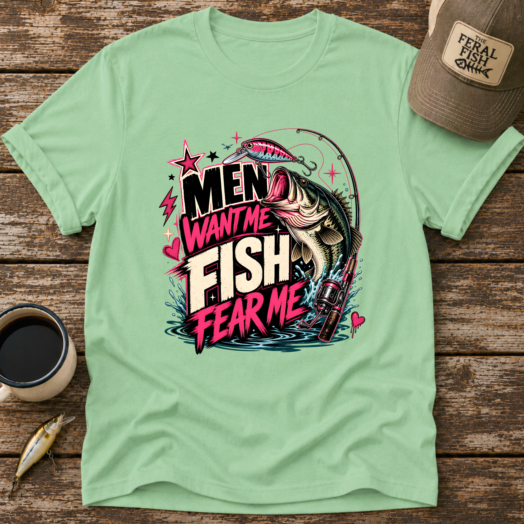 Men Want Me Fish Fear Me T-Shirt