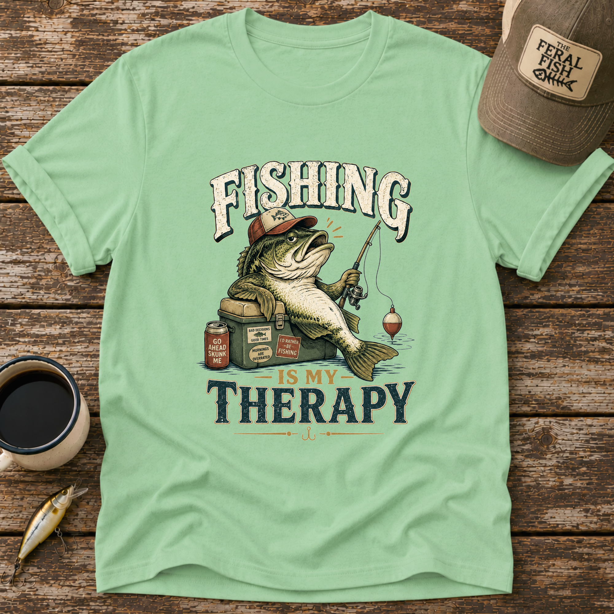 Fishing Is My Therapy T-Shirt