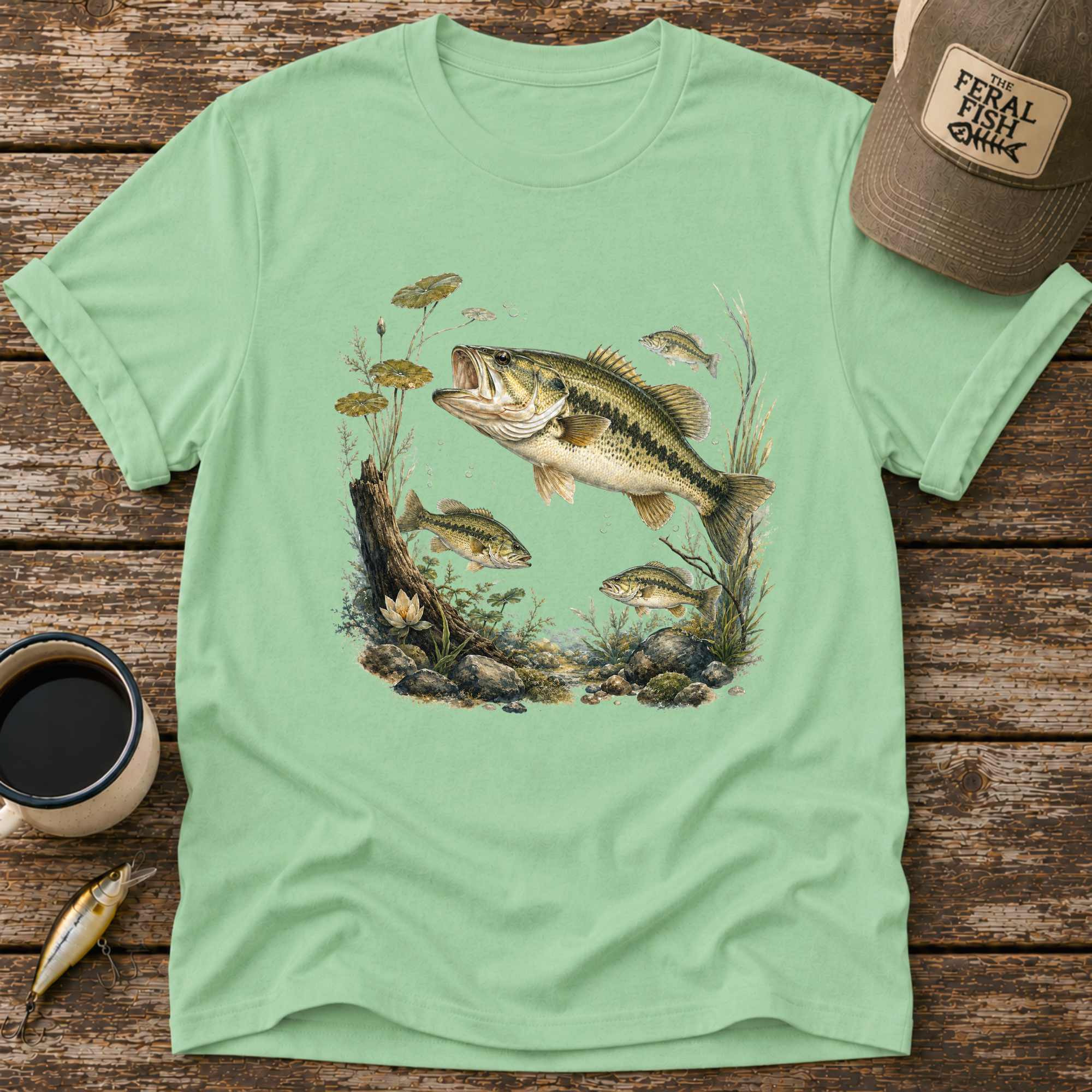 Bass Swimming T-Shirt