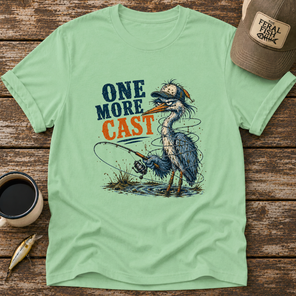 One More Cast Heron T-Shirt