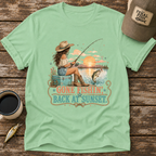 Gone Fishing Back at Sunset T-Shirt