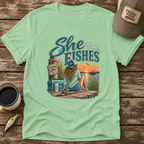 She Fishes T-Shirt