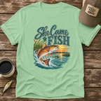 She Came To Fish Redfish T-Shirt