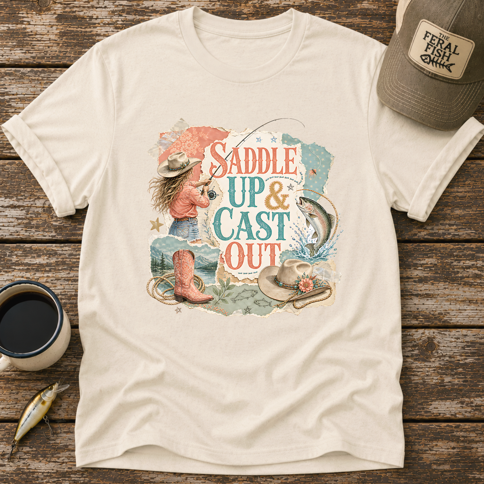 Saddle Up & Cast Out T-Shirt
