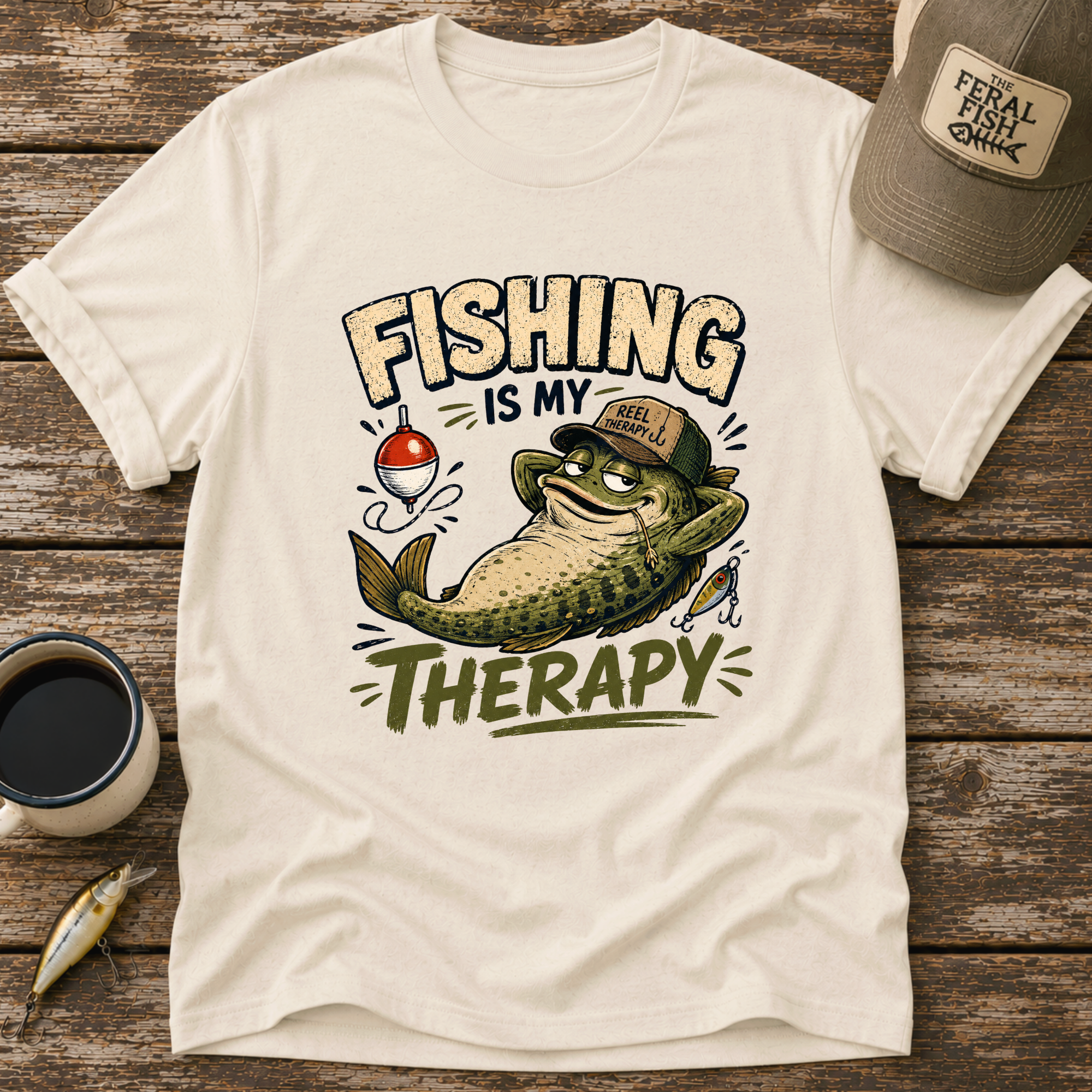 Fishing Is My Therapy T-Shirt