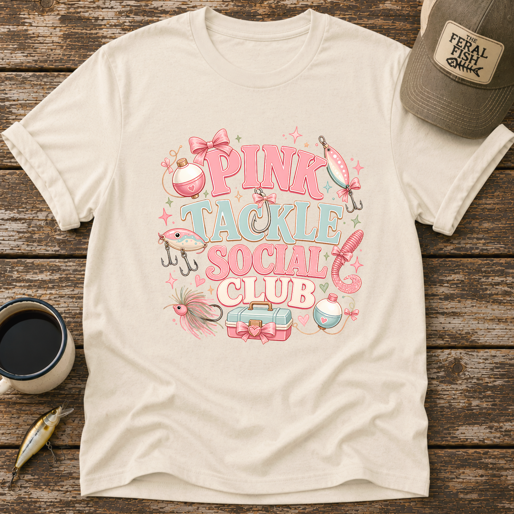 Pink Tackle Social Club T-Shirt