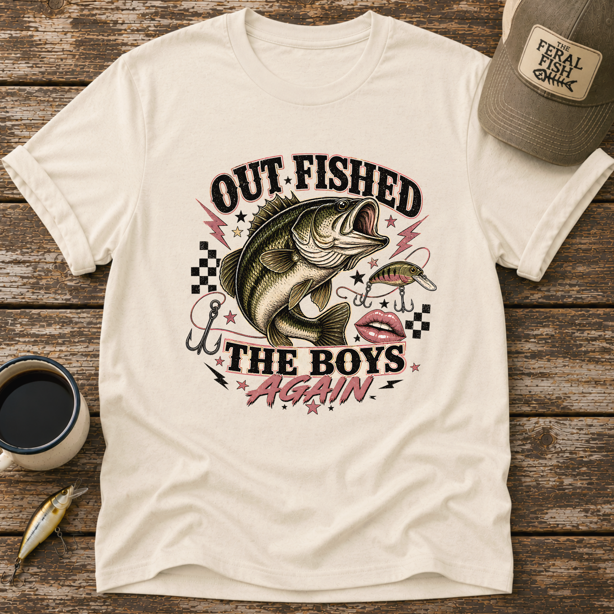 Out Fished The Boys Again T-Shirt