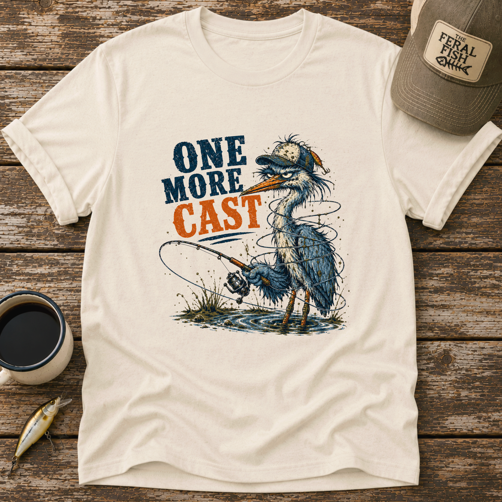 One More Cast Heron T-Shirt
