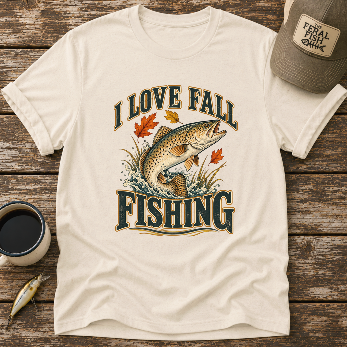 I Love Fall Fishing Trout T-Shirt