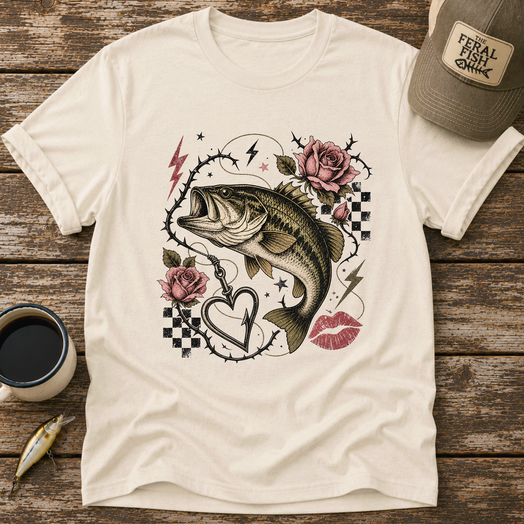 Bass & Hook Heart T-Shirt