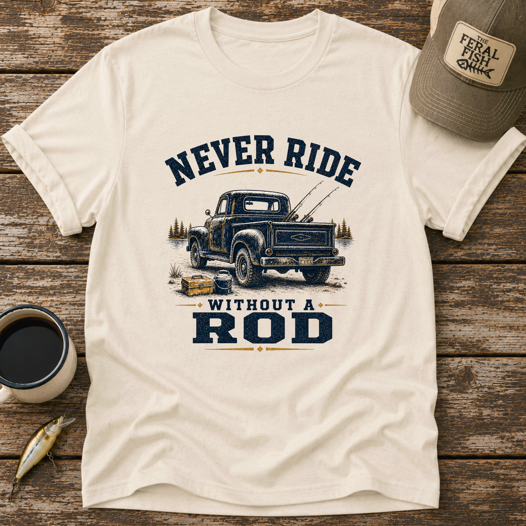 Never Ride Without A Rod T-Shirt