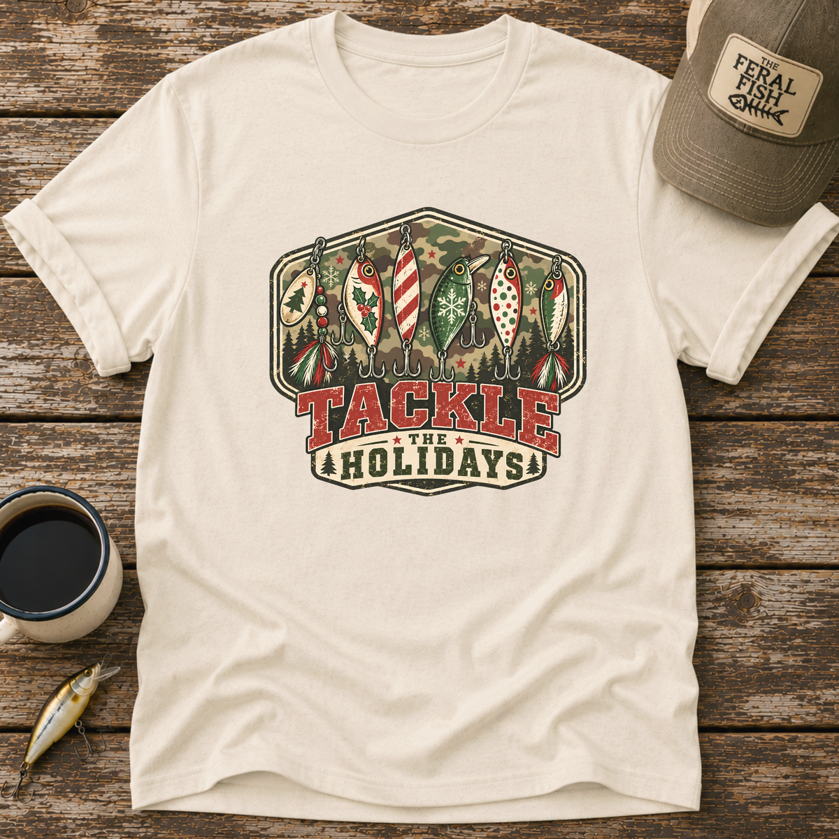 Tackle The Holidays Camo T-Shirt