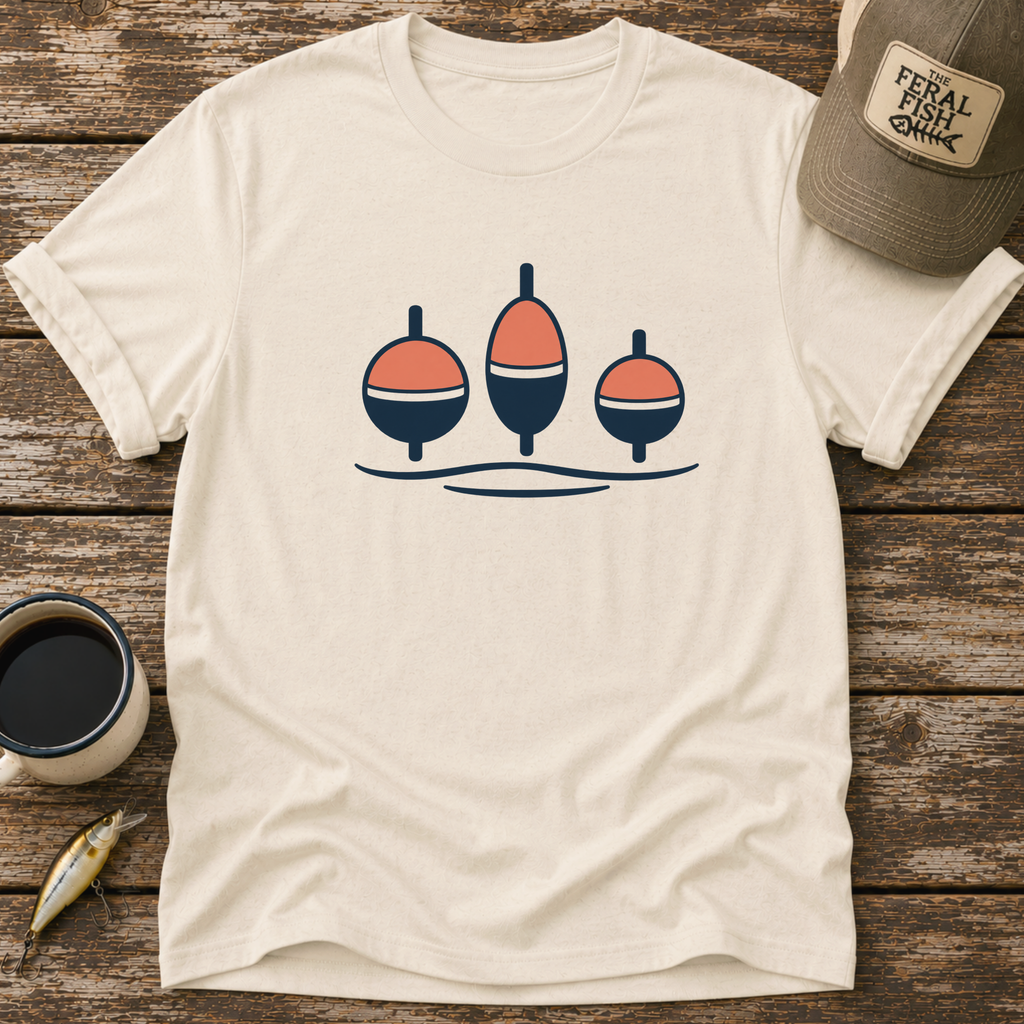 Retro Bobbers Fishing T-Shirt
