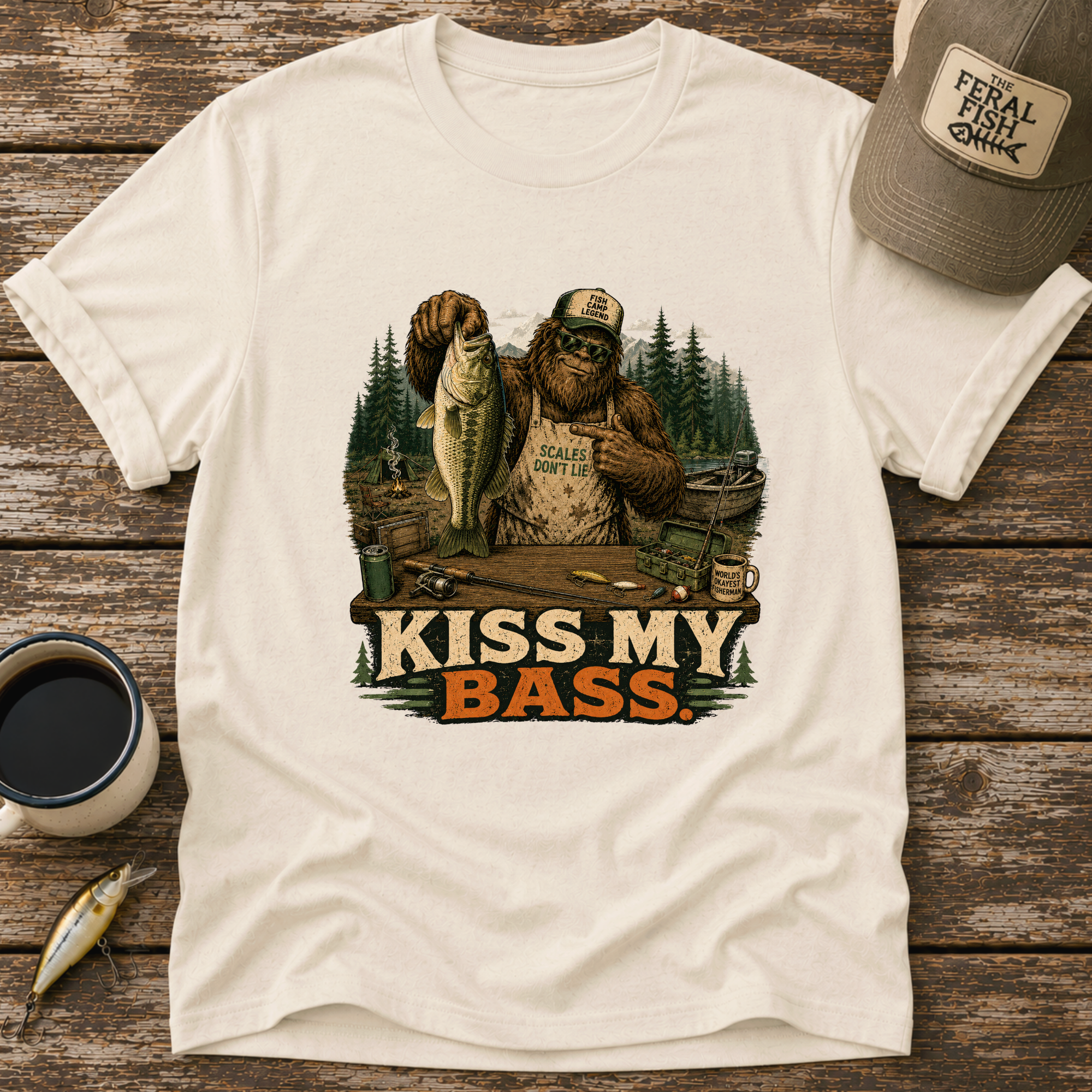 Kiss My Bass Bigfoot T-Shirt