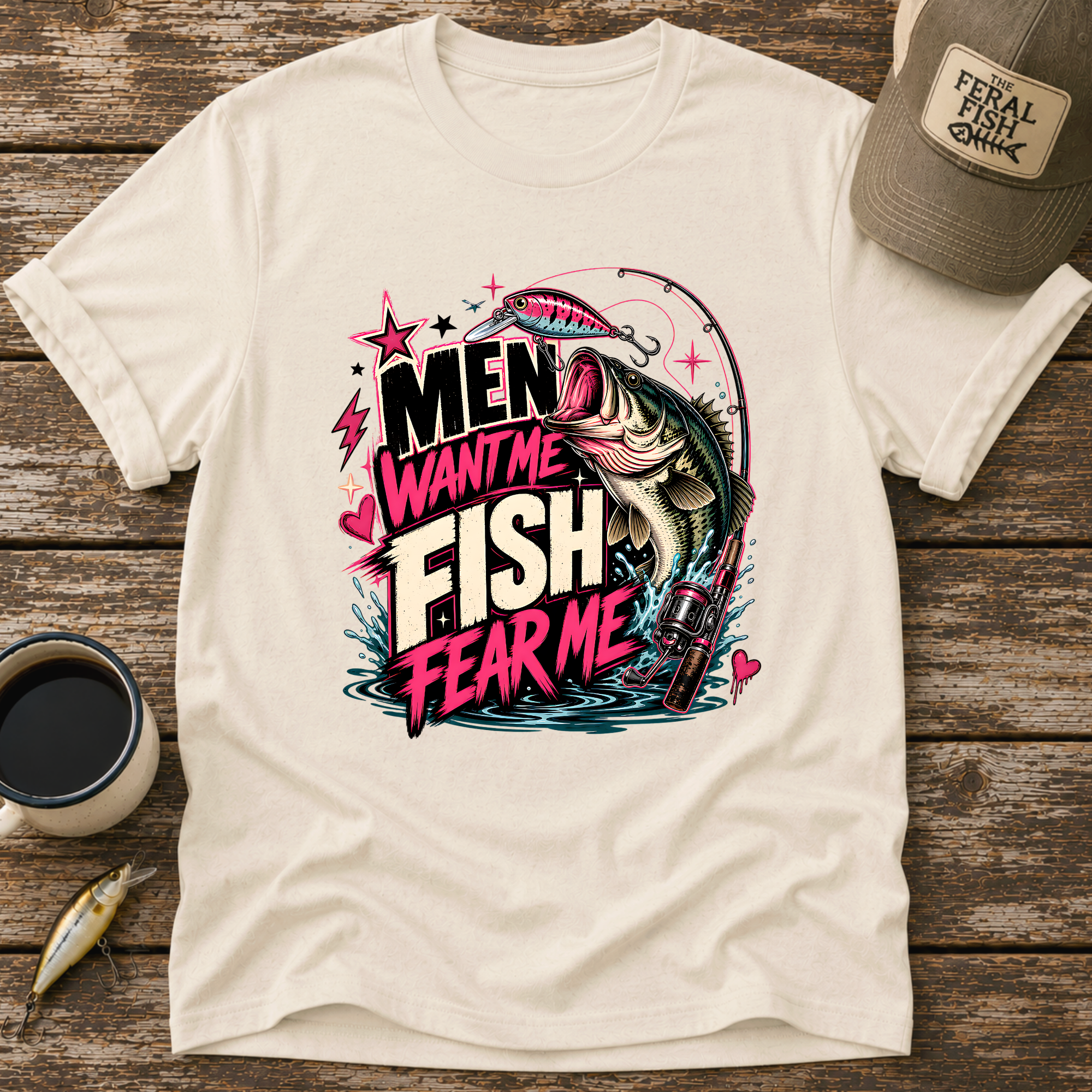 Men Want Me Fish Fear Me T-Shirt