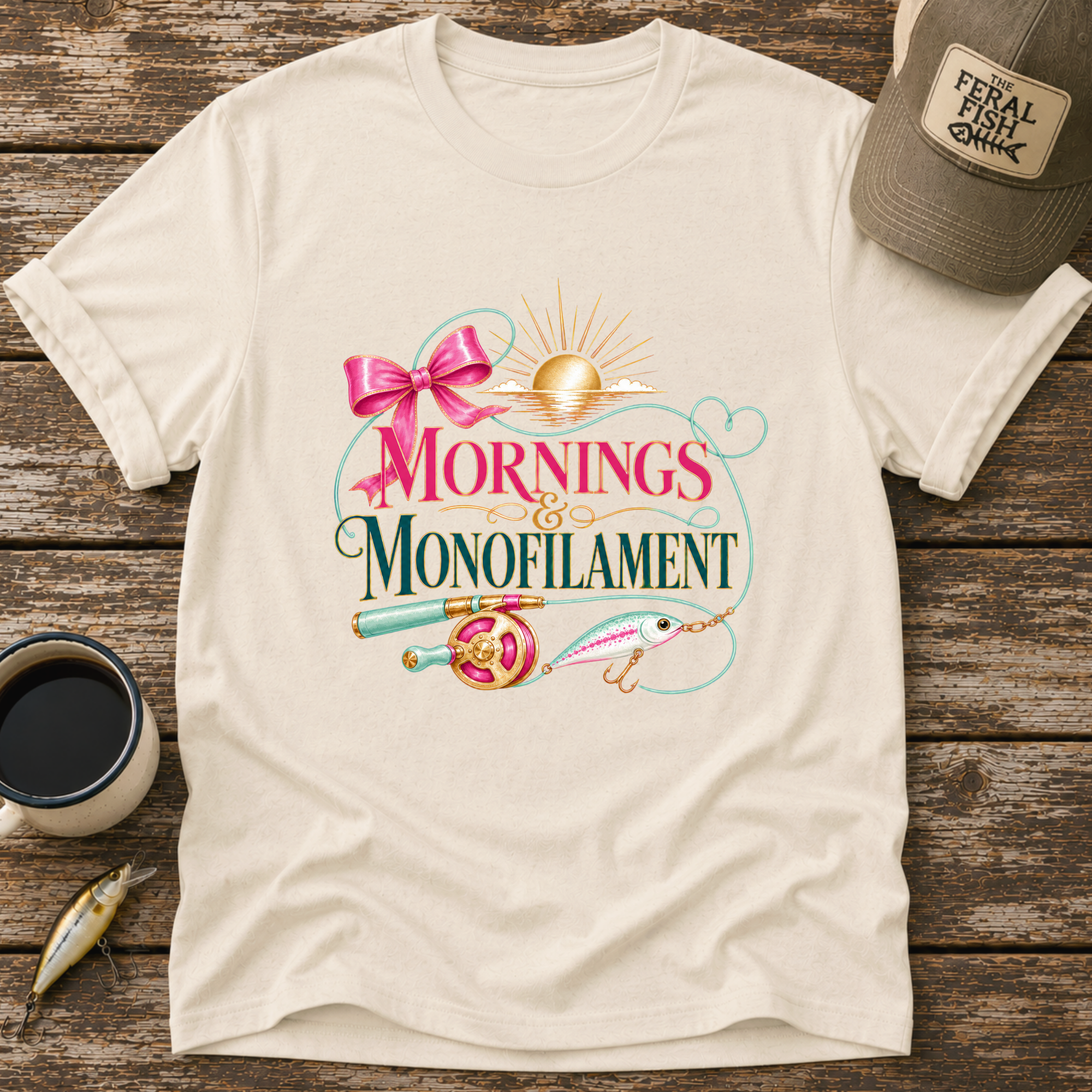 Mornings & Monofilament T-Shirt