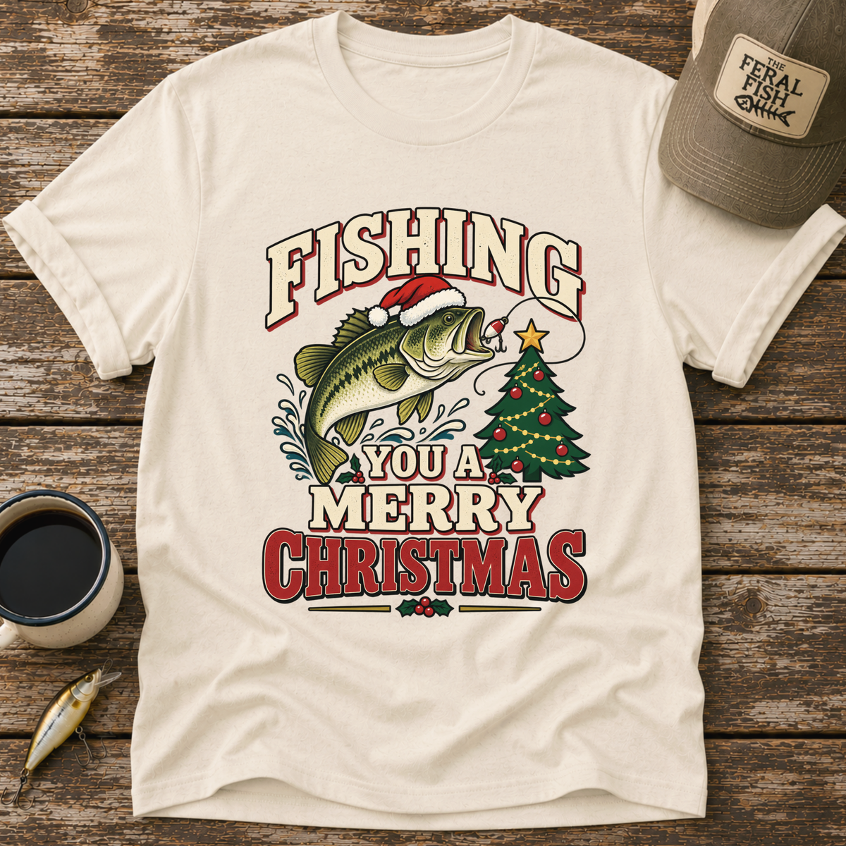 Fishing You A Merry Christmas T-Shirt