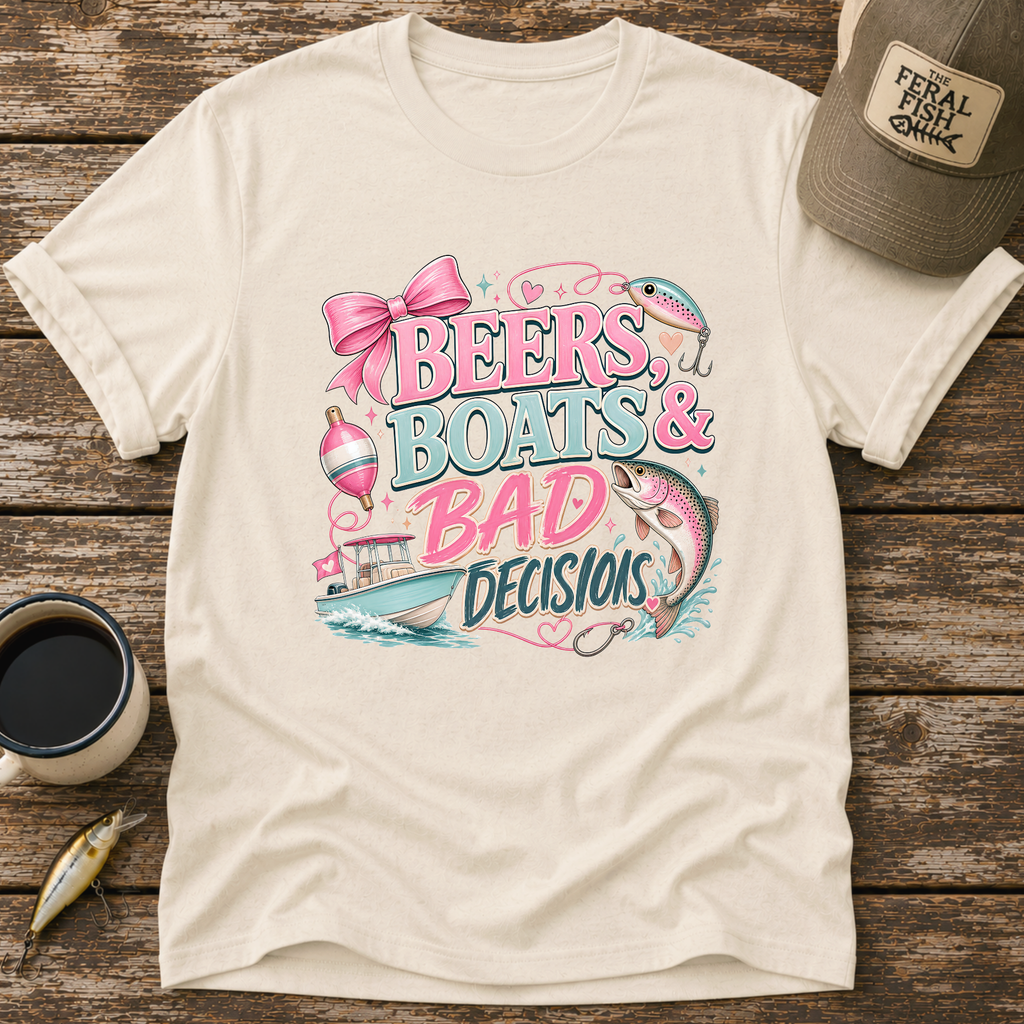Beers Boats & Bad Decisions T-Shirt