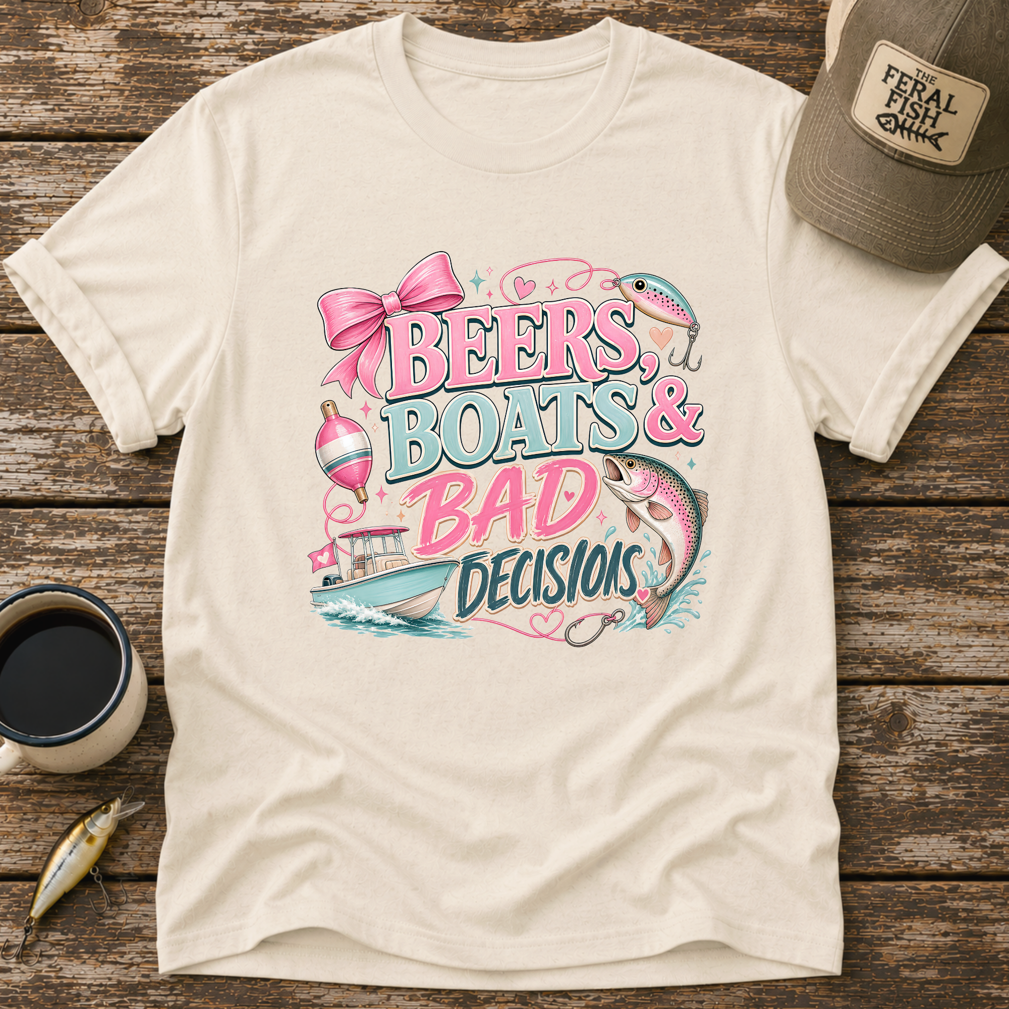 Beers Boats & Bad Decisions T-Shirt