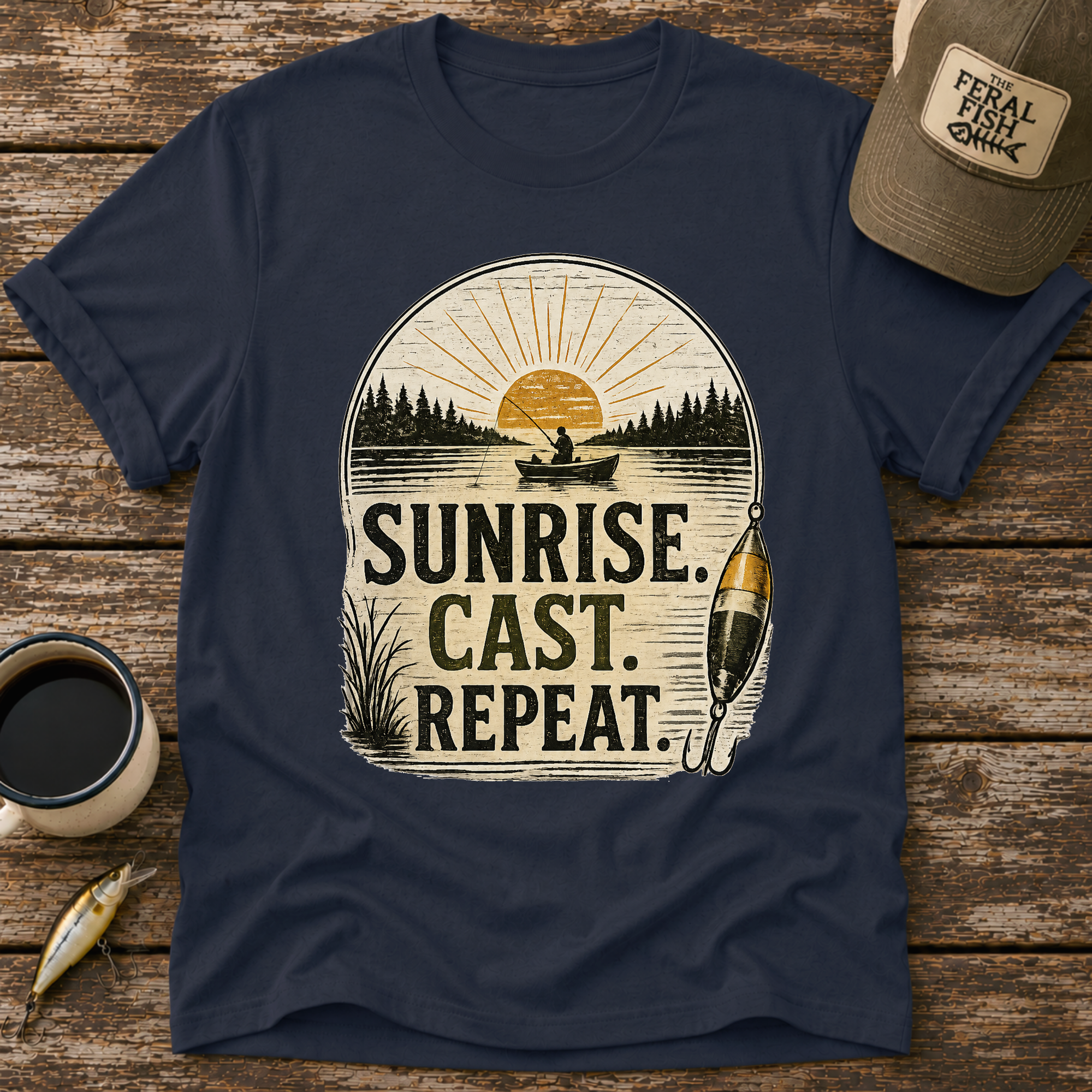 Sunrise Cast Repeat Boat T-Shirt
