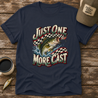 Just One More Cast Checkered T-Shirt