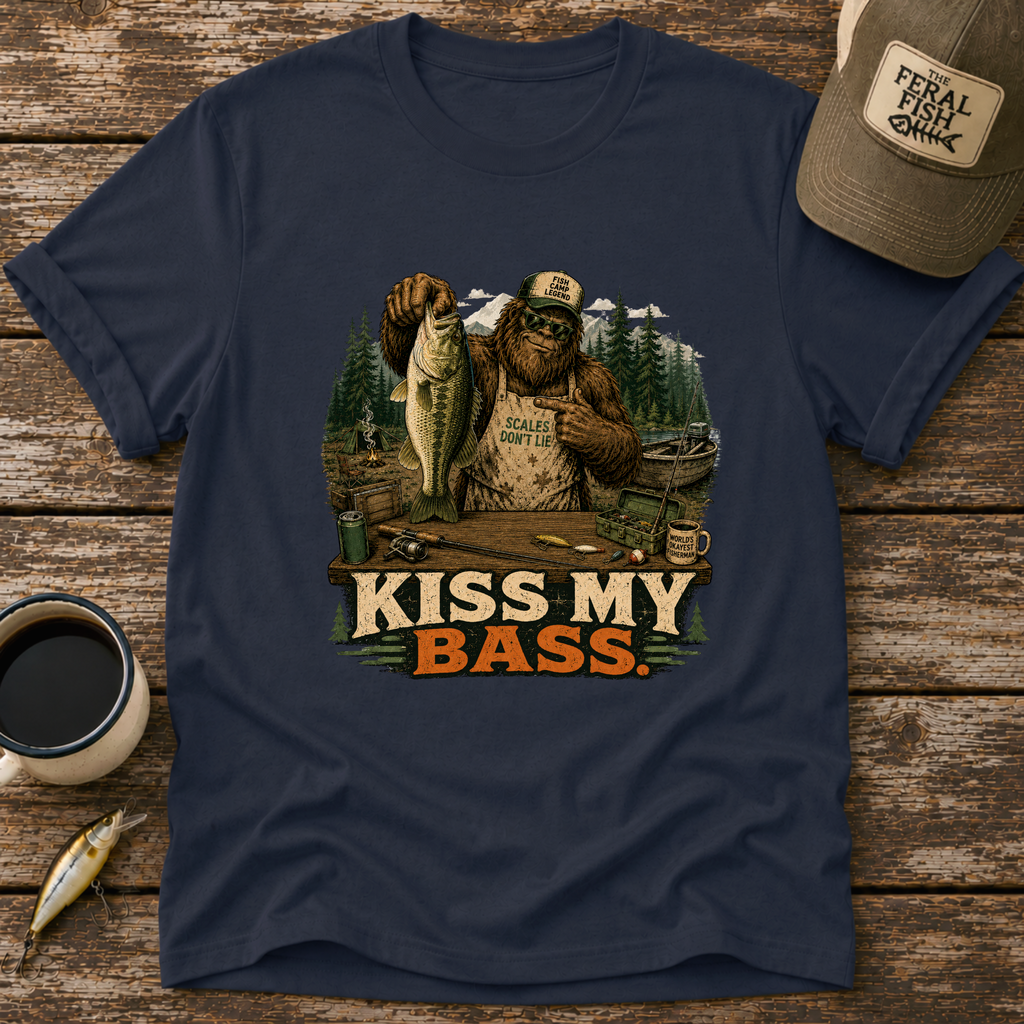 Kiss My Bass Bigfoot T-Shirt