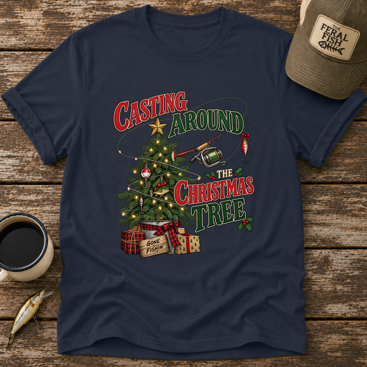 Casting Around The Christmas Tree T-Shirt