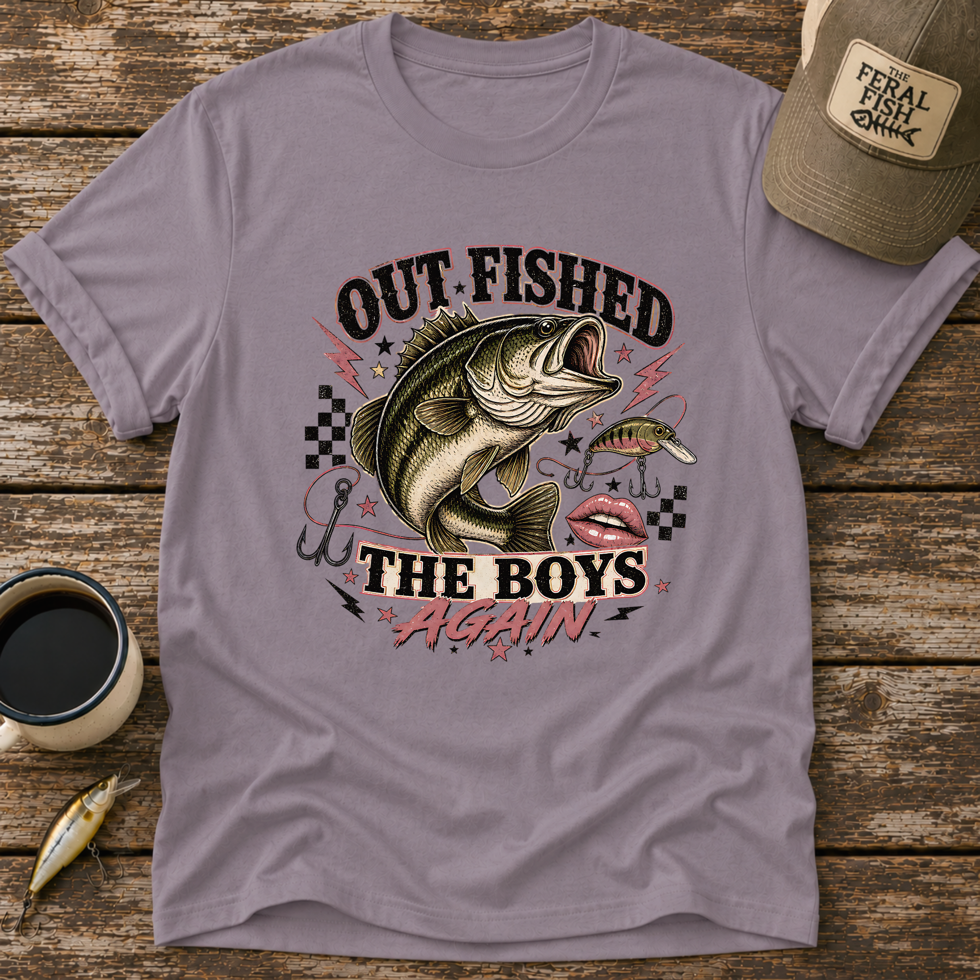 Out Fished The Boys Again T-Shirt