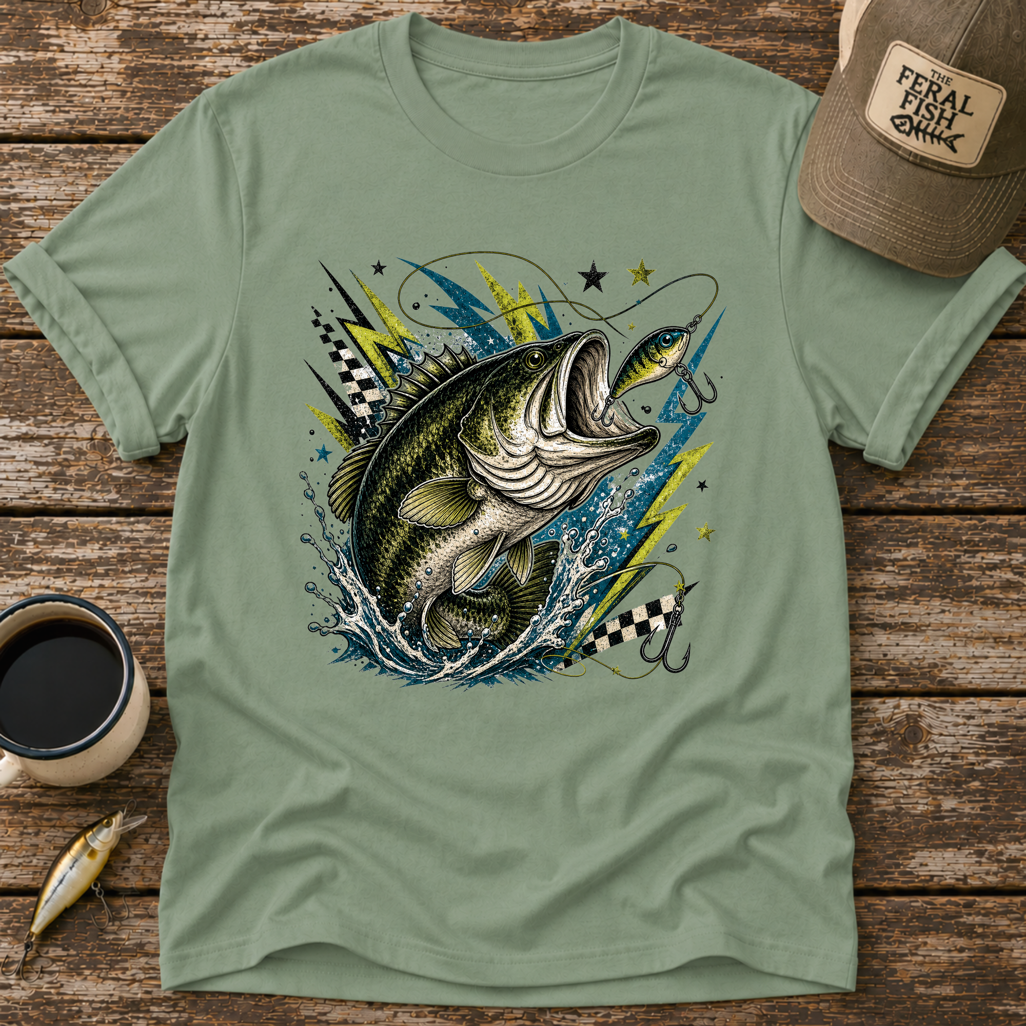 Bass & Blue Lightning T-Shirt