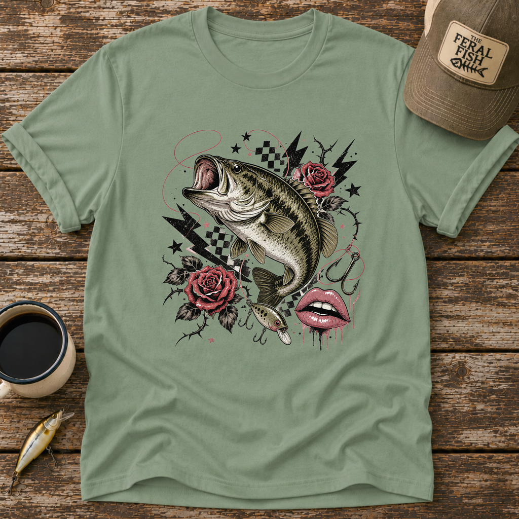 Bass Roses & Lightning T-Shirt