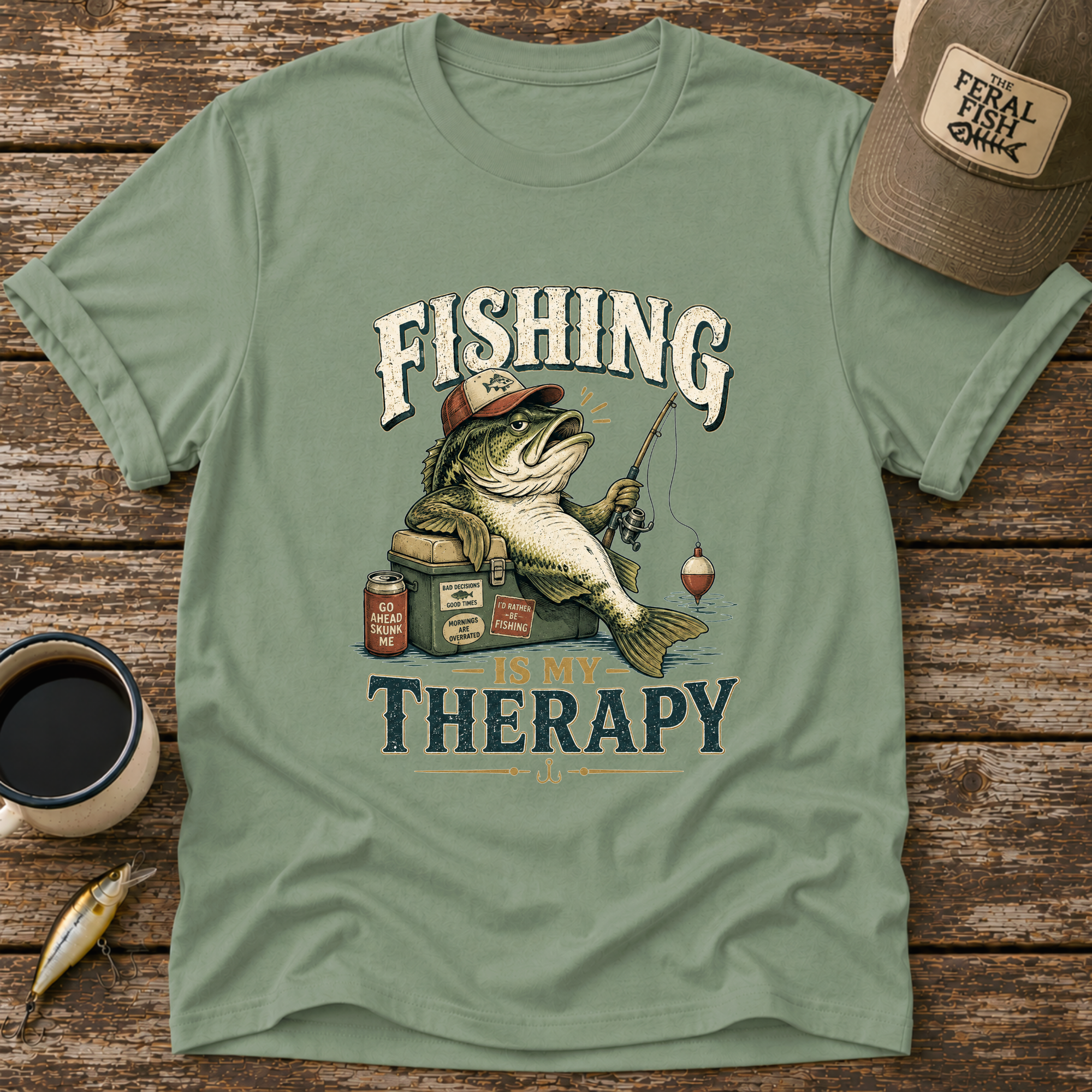 Fishing Is My Therapy T-Shirt