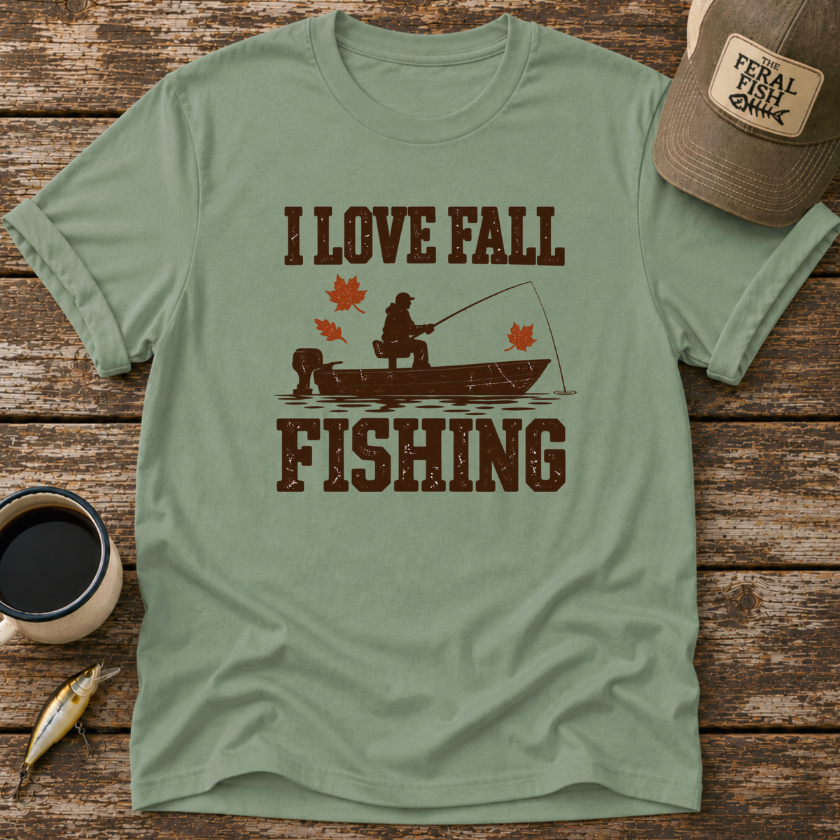 I Love Fall Fishing T-Shirt