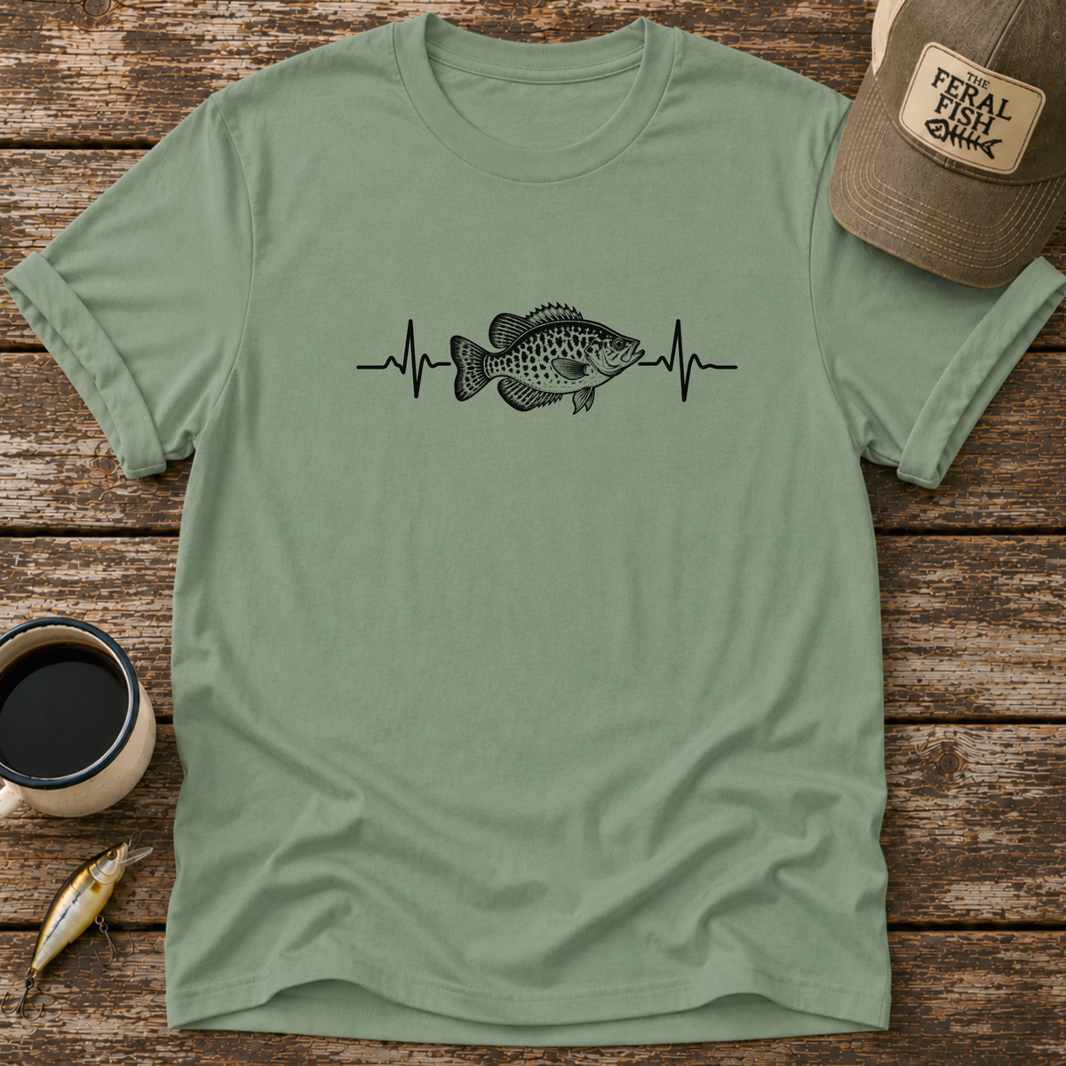 Crappie Heartbeat T-Shirt