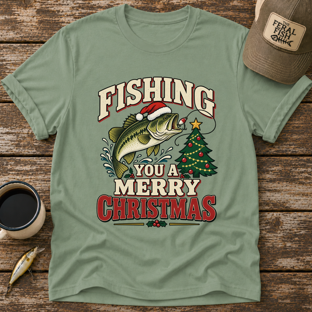 Fishing You A Merry Christmas T-Shirt