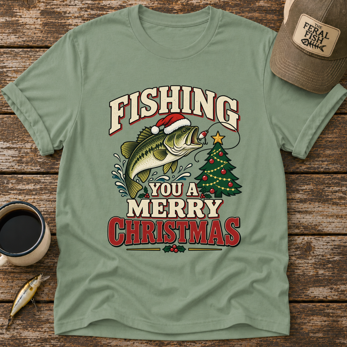 Fishing You A Merry Christmas T-Shirt