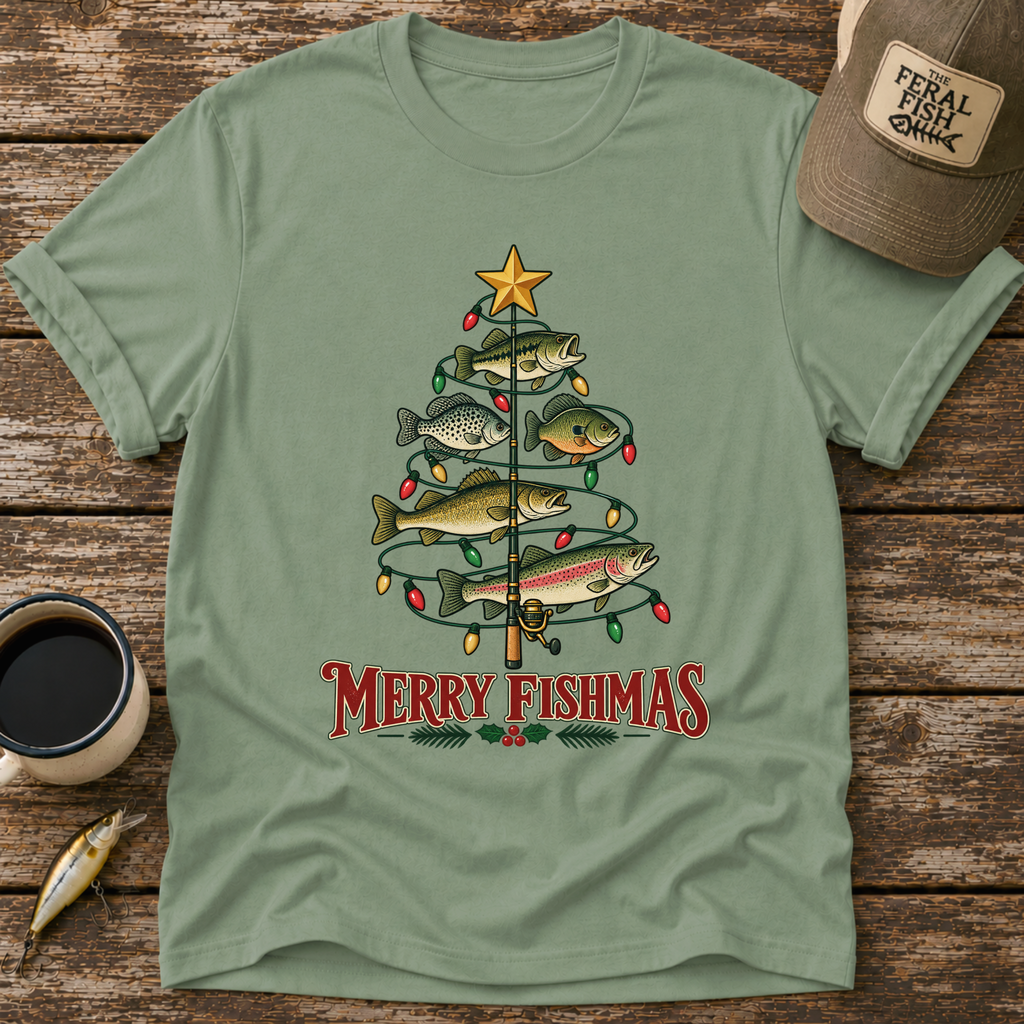 Merry Fishmas Tree T-Shirt